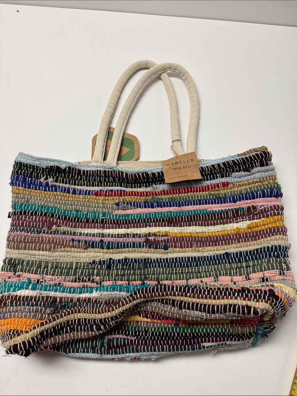 Mabelle Multicolor Striped Tote Bag